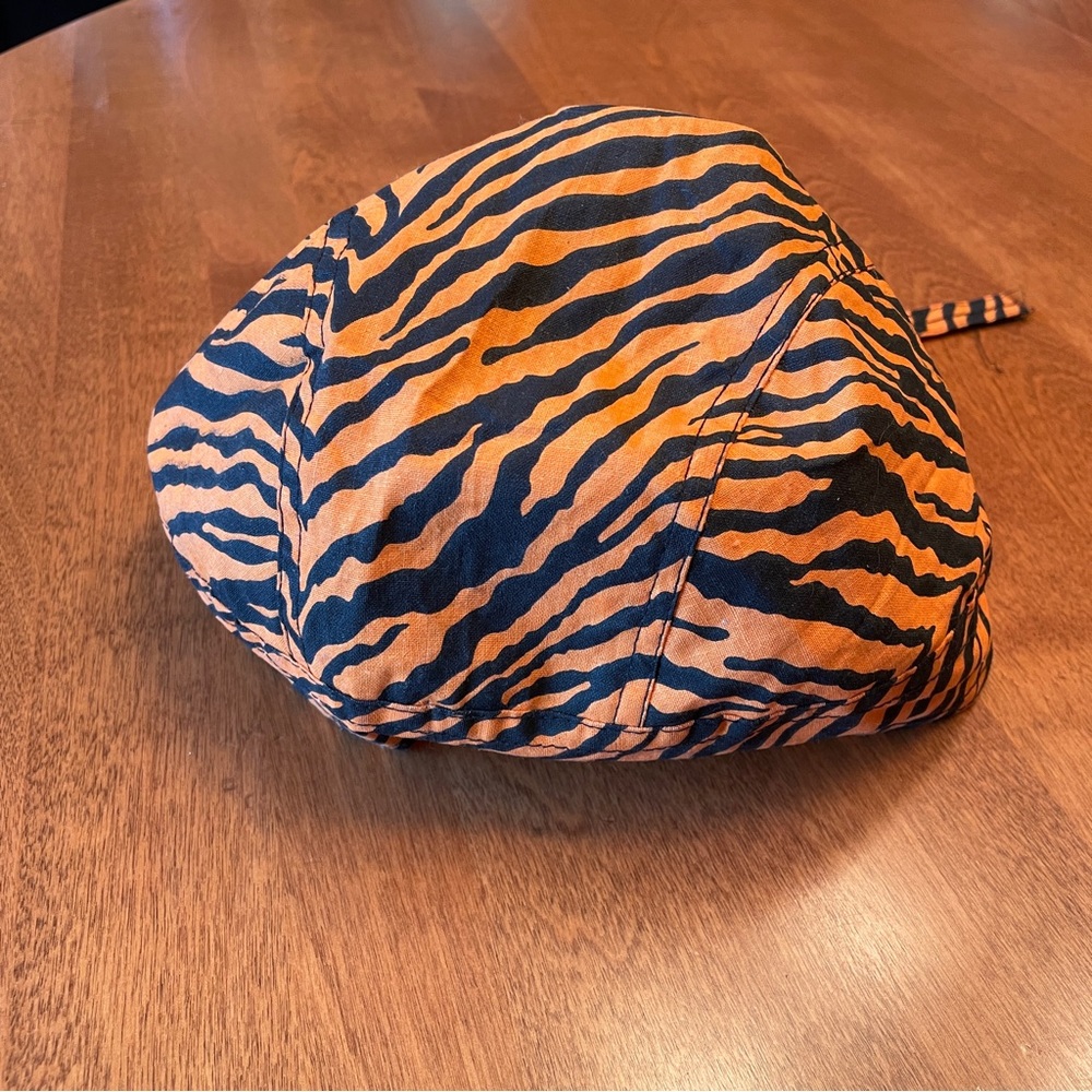 Head Wrap, Do Rag - Black Orange Harley Davidson Colors